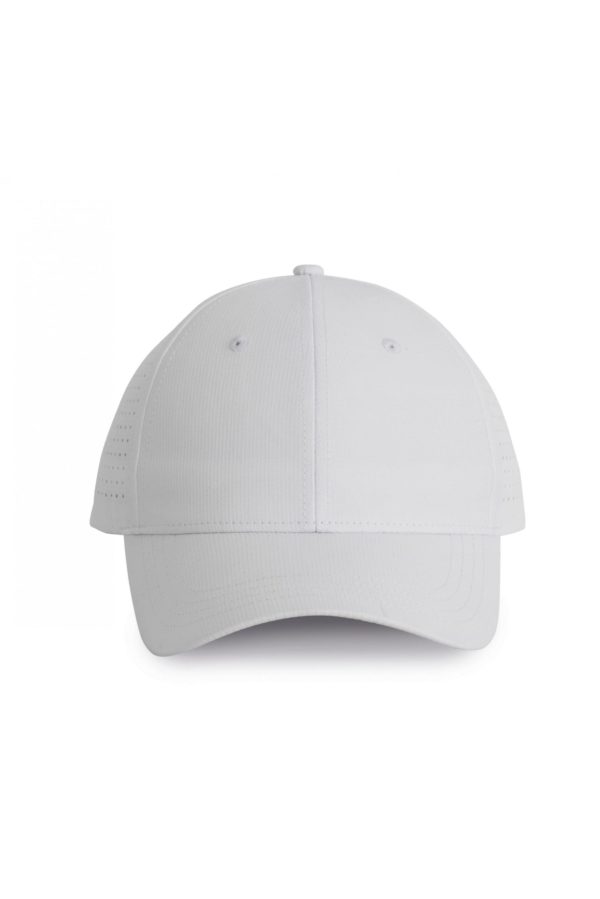 Casquette perforé blanc